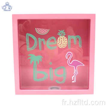 Tirelires en bois DREAM BIG Tirelire Mignonnes